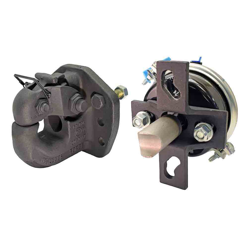 50 Ton, 6 Bolt, Rigid Mount Pintle Hook with Air Actuator