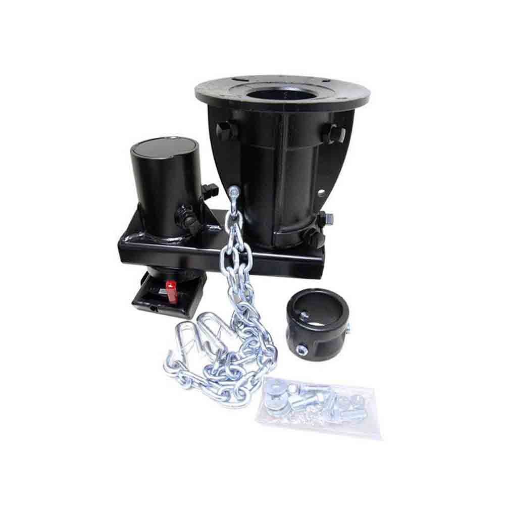 Cushioned Coupler Adapter - Fifth Wheel Trailer to Gooseneck Hitch - 7-1/2