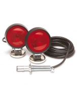Magnetic Mount Tow Lights - Incandescent Bulbs with 4-Pin Round Plug - Made in USA
