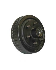 Trailer Hub and Drum - 6 on 5-1/2"  Bolt Circle, 1750lb Capacity, for Tapered Spindle - 10" Spindle